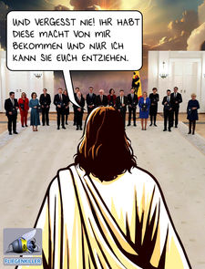 politischer Poster von Czeslaw Gorski - macht vom gott